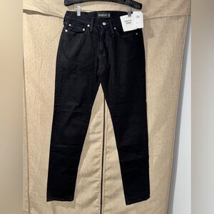 Abercrombie & Fitch Men's Black Athletic Skinny Stretch Jeans 30W 32L NWT